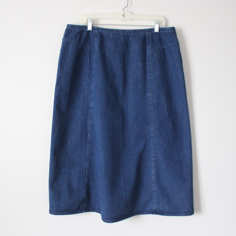 Vintage Orvis Denim Midi Skirt